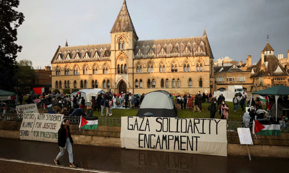 UK police arrest 16 at Oxford University pro-Palestinian protest