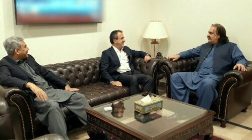 وزیراعلیٰ خیبرپختونخوا کی وفاقی وزراء سے ملاقات، لوڈشیڈنگ ودیگر معاملات مل کر حل کرنے پر اتفاق