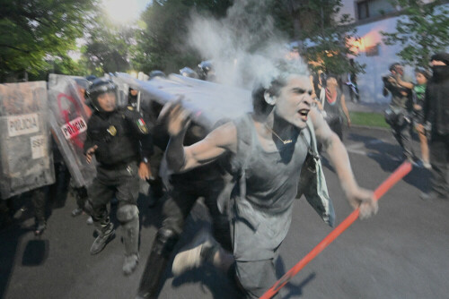 Clashes erupt at Israeli embassy protest in Mexico