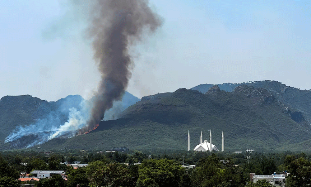 Pakistan battles forest fires amidst heat wave
