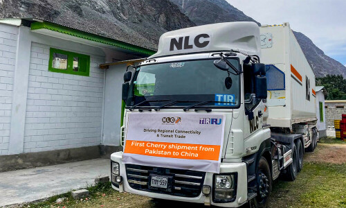 Agri export: NLC truck carrying cherries reaches China