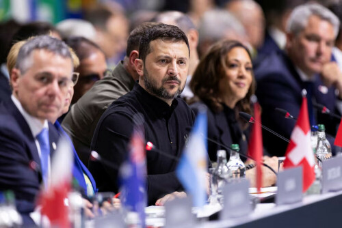 Ukraine summit strives for broad consensus to lean on Russia to end war