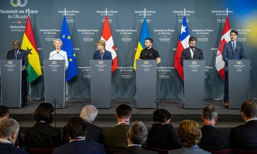 Ukraine peace summit says &lsquo;dialogue between all parties&rsquo; needed to end war