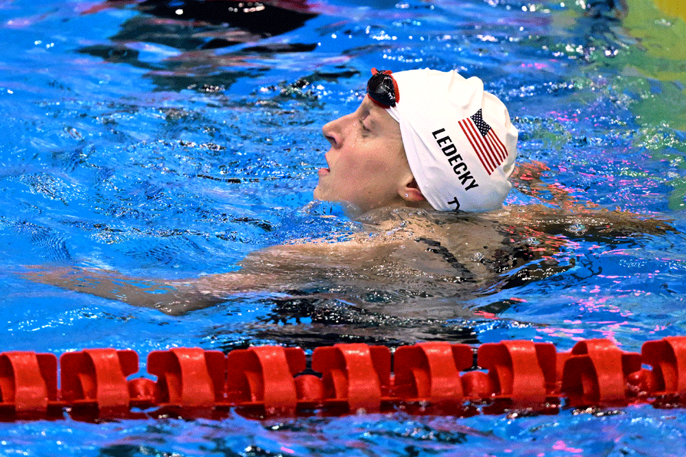 Katie Ledecky fired up for Olympic relay team with teenager Gemmell