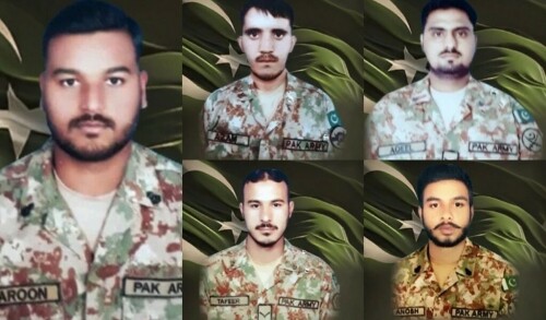 Five soldiers martyred in Kurram IED blast: ISPR