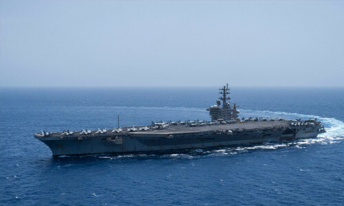 Houthi claims of attack on US aircraft carrier are false, US officials say