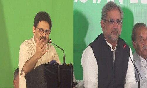 Ex PML-N leaders Miftah Ismail, Khaqan Abbasi launch &lsquo;Awaam Pakistan&rsquo; party