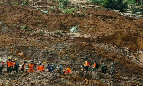 Landslides kill 12 on Indonesia&rsquo;s Sulawesi island, 18 missing