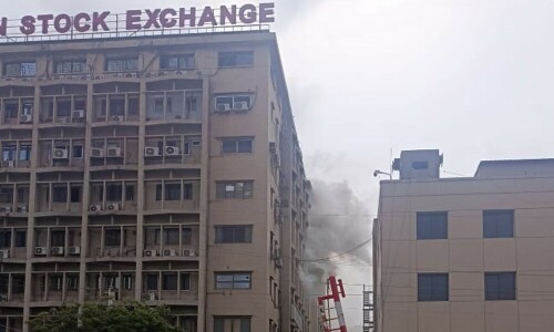 Trading at PSX disrupted after fire incident