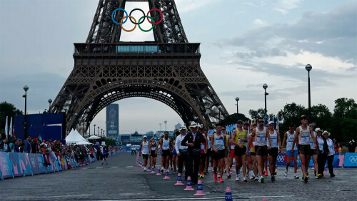 Thunderstorm delays start of Olympic men&rsquo;s race walk