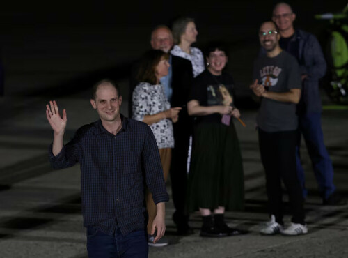 Plane carrying detainees released by Russia lands in US