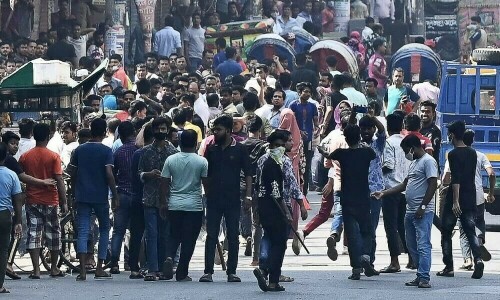 Hundreds protest in Dhaka over violence against Hindus in Bangladesh