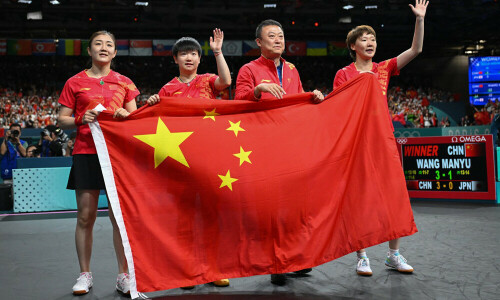 China completes Olympic table tennis gold clean sweep