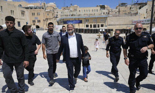 Far-right minister leads Israelis in prayer at flashpoint mosque compound