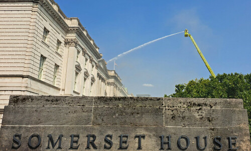 Around 125 firefighters tackle blaze at historic London art centre