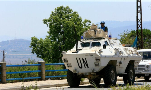 Three UN peacekeepers lightly injured in south Lebanon &lsquo;explosion&rsquo;