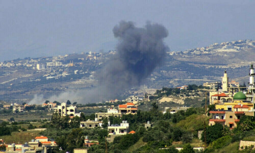 Israeli strikes on Lebanon kill six fighters, one child, security sources say
