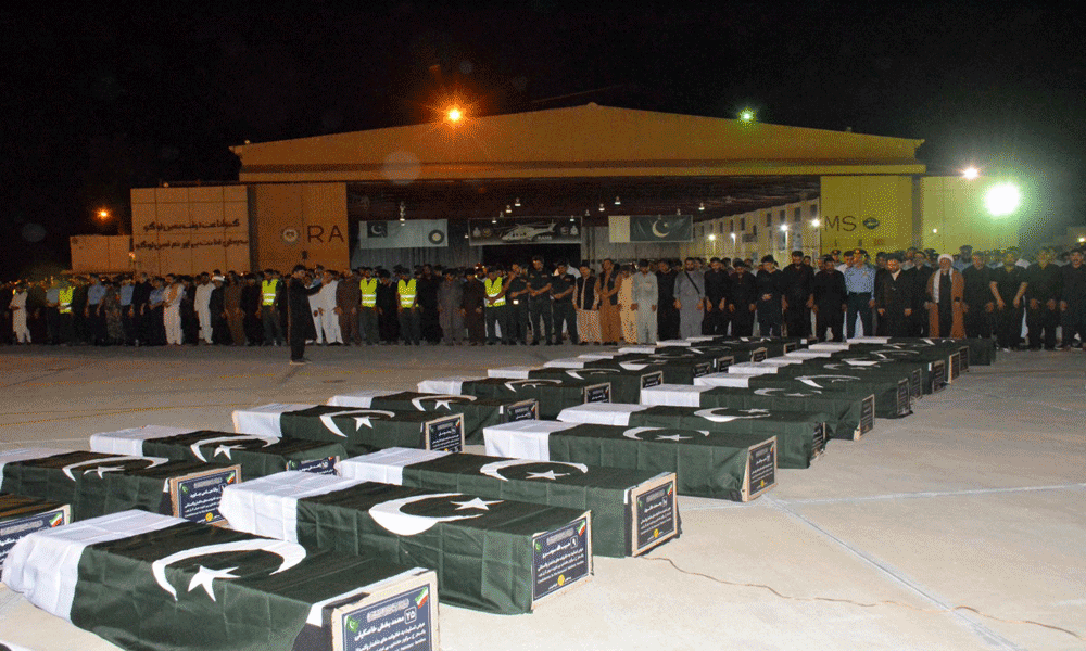 Bodies of 28 pilgrims killed in Iran arrive in Pakistan