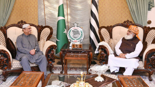 President, JUI-F chief discuss country&rsquo;s political situation