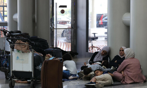 At Beirut airport, flights cancelled amid Hezbollah-Israel escalation