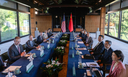 US, China trade warnings during tense visit