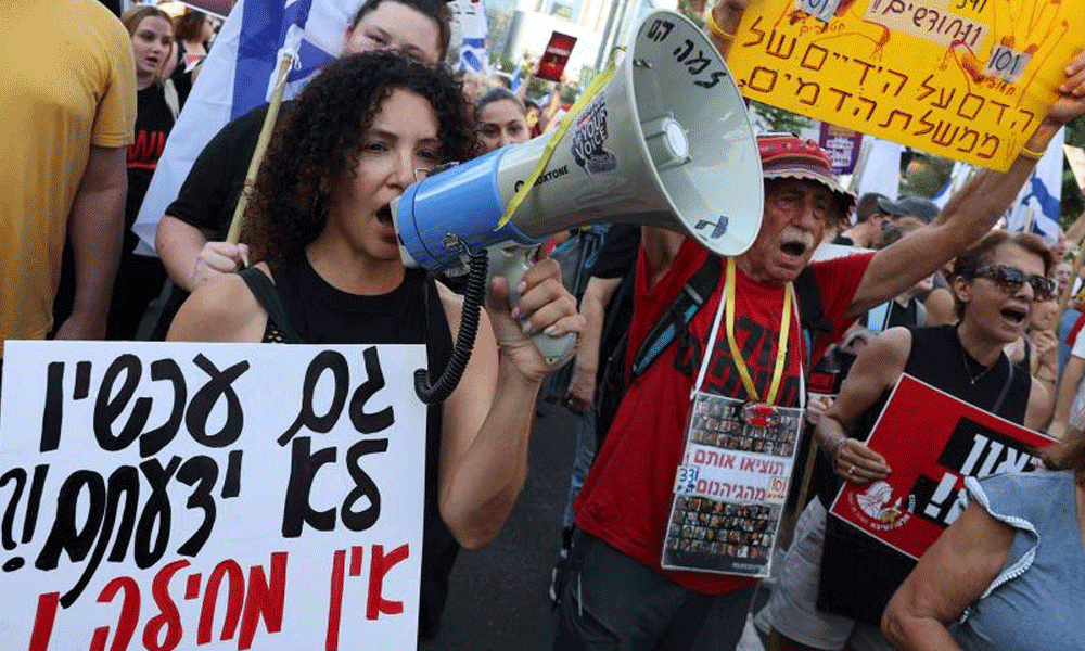 Israelis strike and protest to demand Gaza hostage deal