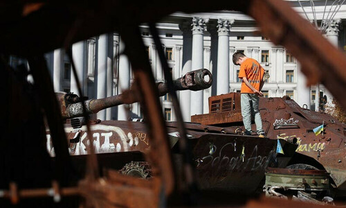 Kyiv hits Russian ammo depot as Moscow advances in east
