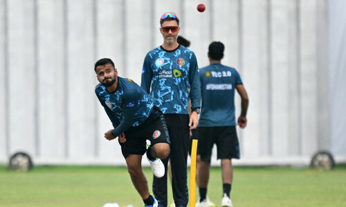 Wet outfield scraps first day of Aghanistan-New Zealand Test