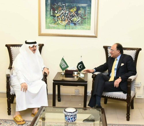 سعودی سفیر اور وزیر خزانہ کا معیشت پر تبادلہ خیال، ملکی ایجنڈے کے حوالے سے حکومت کا نقطہ نظر واضح کیا