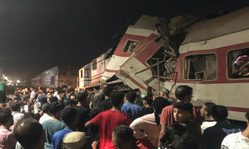 At least three killed, 49 injured in Egypt train collision At least three killed, 49 injured in Egypt train collision