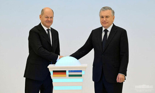 Germany&rsquo;s Scholz in Uzbekistan as he seeks energy, resources