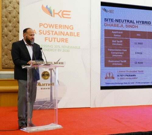 Rs8.92 per unit: KE says received &lsquo;Pakistan&rsquo;s lowest tariff bid&rsquo; for 220MW hybrid project