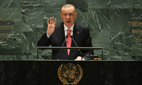 Turkiye&rsquo;s Erdogan says UN, Western values dying in Gaza