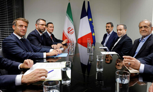Emmanuel Macron meets new Iranian president amid Lebanon crisis