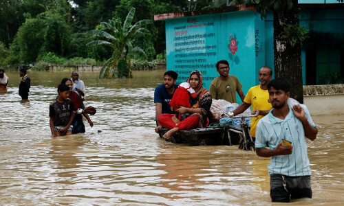 Floods in Bangladesh leave five dead, thousands stranded
