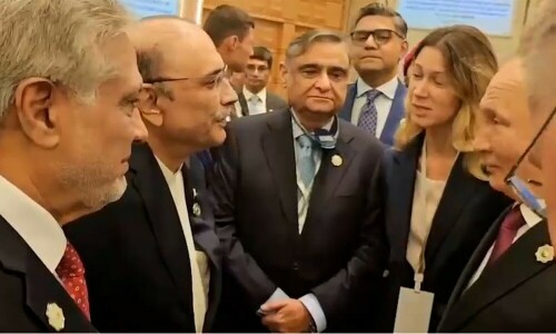 صدر زرداری کی ولادیمیر پیوٹن سے ملاقات، دوطرفہ تعلقات کو فروغ دینے پر زور