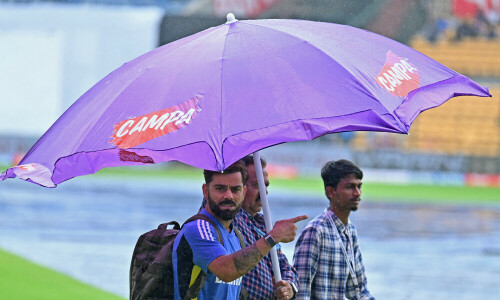 Rain washes out day one of India v New Zealand first Test