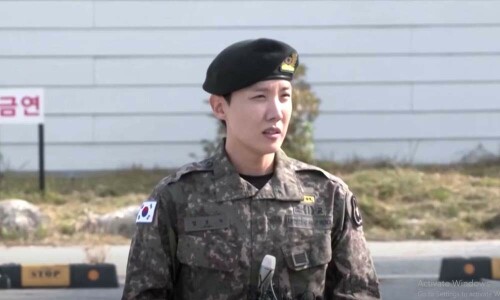 J-Hope, of South Korea&rsquo;s BTS, finishes military service