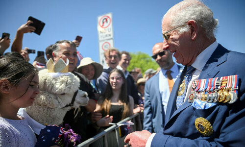 King Charles greets happy crowds, an angry MP and an alpaca on visit to Canberra
