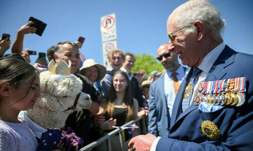 Indigenous Australian embraces King Charles at civil rights birthplace