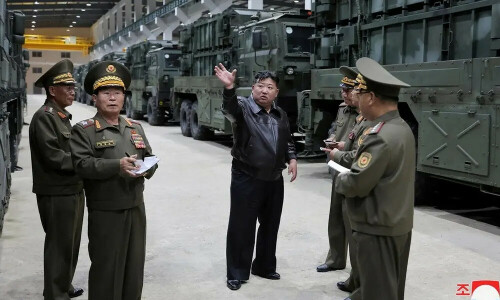 North Korean leader Kim inspects missile bases, ballistic weapons