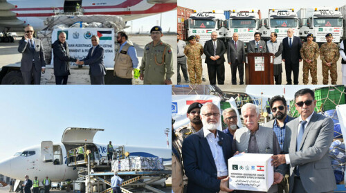 NDMA dispatches relief consignments for Gaza, Lebanon