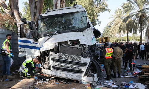 One dead, dozens hurt in Israel truck ramming