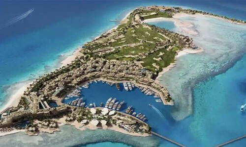 Saudi opens resort island at futuristic mega-city