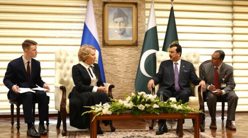Moscow wants to strengthen bilateral relations, Russian Speaker tells Gillani