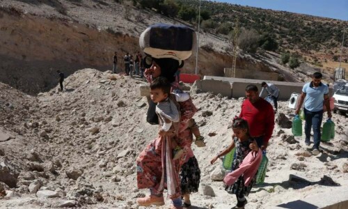 Israel strike on Lebanon-Syria crossing hampers key escape route