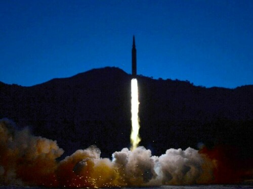 North Korea leader says longest ICBM test &lsquo;appropriate military action&rsquo; against enemies