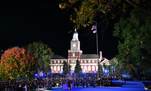 Pride and nerves at Howard University, Harris&rsquo;s election night HQ