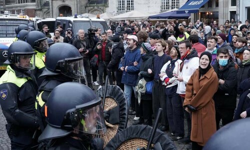 Dutch police seize scores at pro-Palestinian rally after soccer unrest