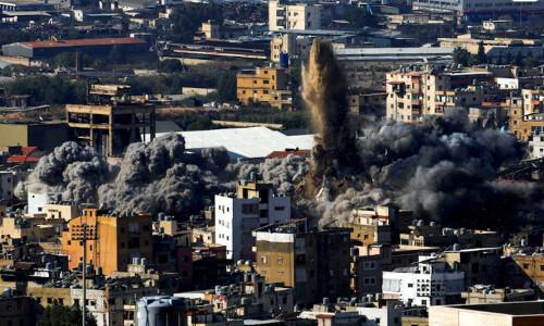 Israel hits Beirut again, ceasefire terms in focus